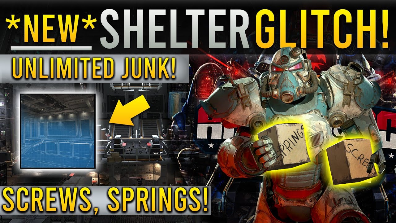 Fallout 76 *New* Shelter Glitch! Unlimited Junk Glitch! Easy Screws & Springs! *EASY*