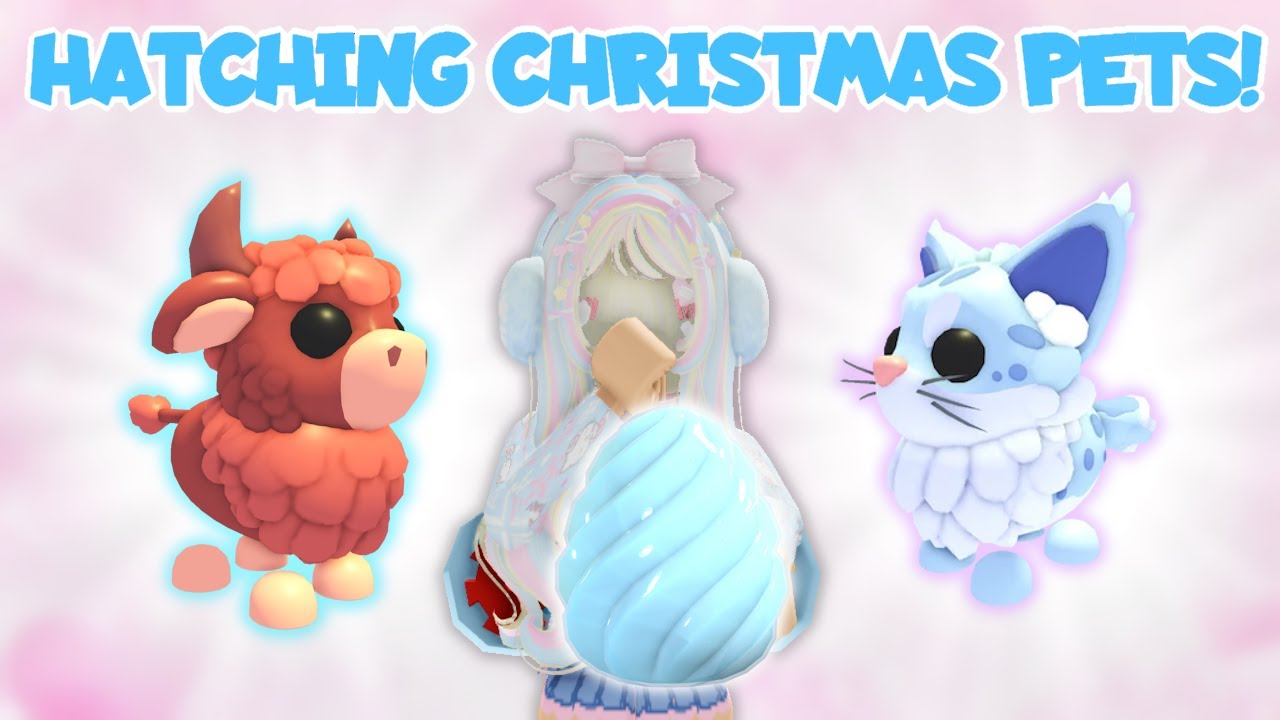 Hatching Christmas Pets! | Roblox Adopt Me Crystal and Basic Eggs | Riivv3r