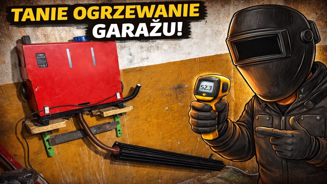 Garażowanie - (#2) - Odzysk Ciepła w Garażu z Chińskiego Webasto 8kW !