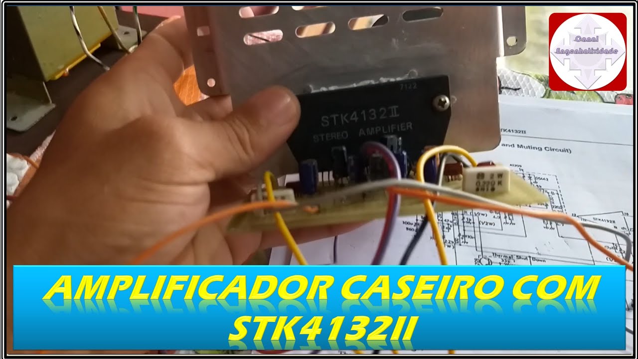 AMPLIFICADOR CASEIRO COM STK4132II