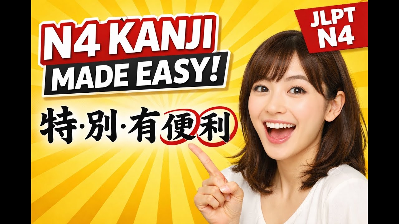 Kanji Symbols Made Easy | 特・別・有・便・利 | JLPT N4 Kanji Lesson