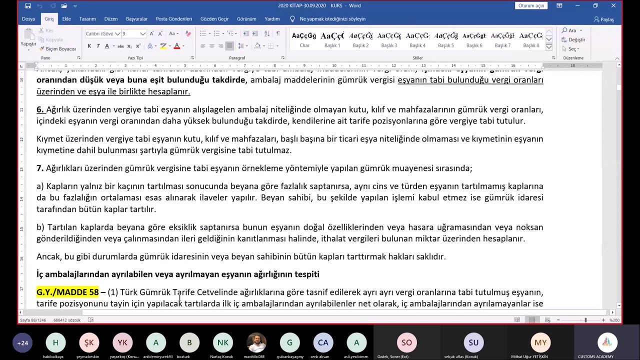 EŞYANIN AĞIRLIĞI VE KAPLARI- EĞİTMEN METİN TOKDEMİR