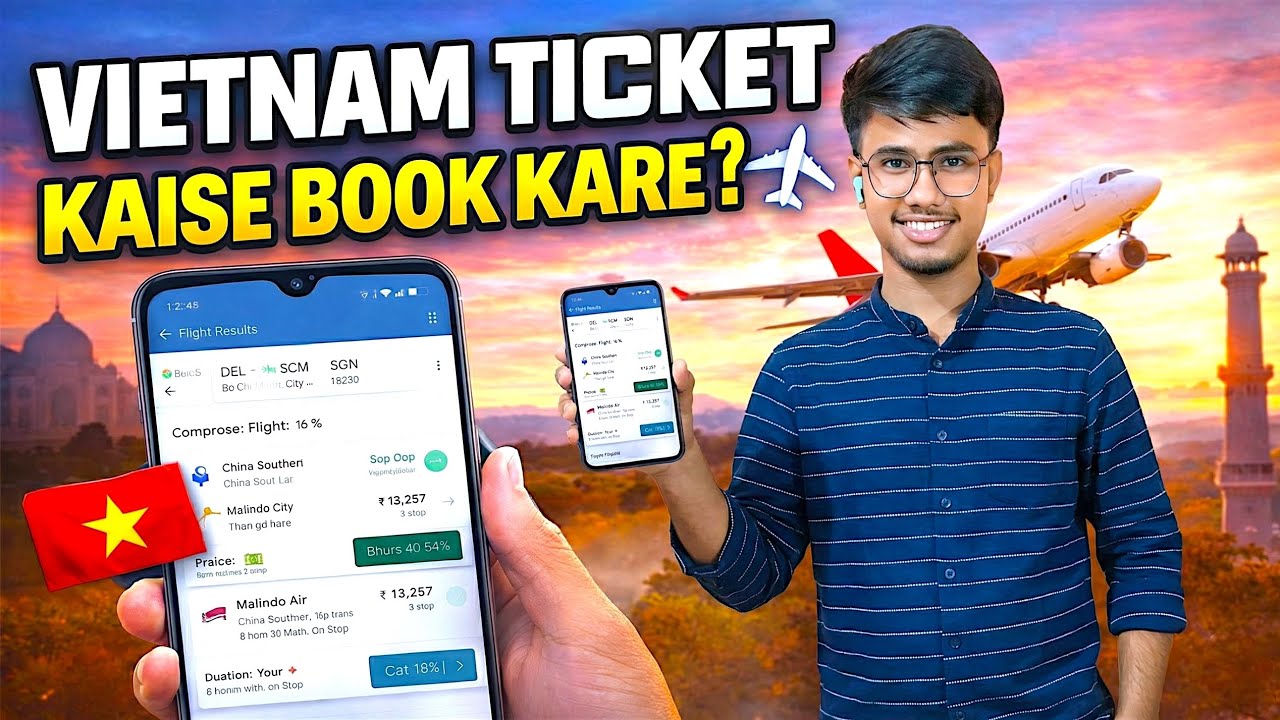 India Se Vietnam Flight Ticket Kaise Book Kare ✈️ | Cheapest Price 2026 (Hindi)