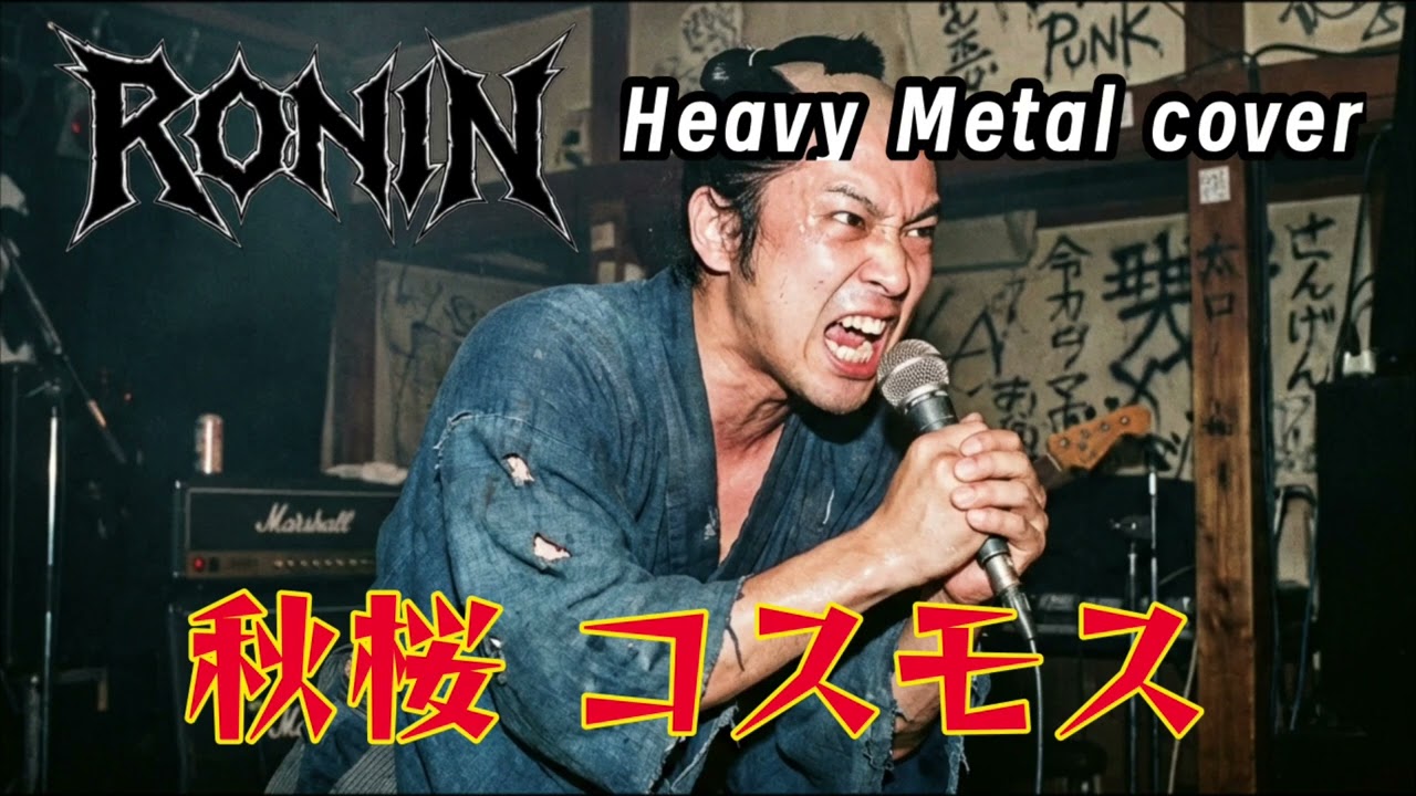 山口百恵の秋桜をメタルバンドRONINがカバーしたら #aicover #歌ってみた #歌謡曲 #metal #さだまさし #JPOP #aiカバー 