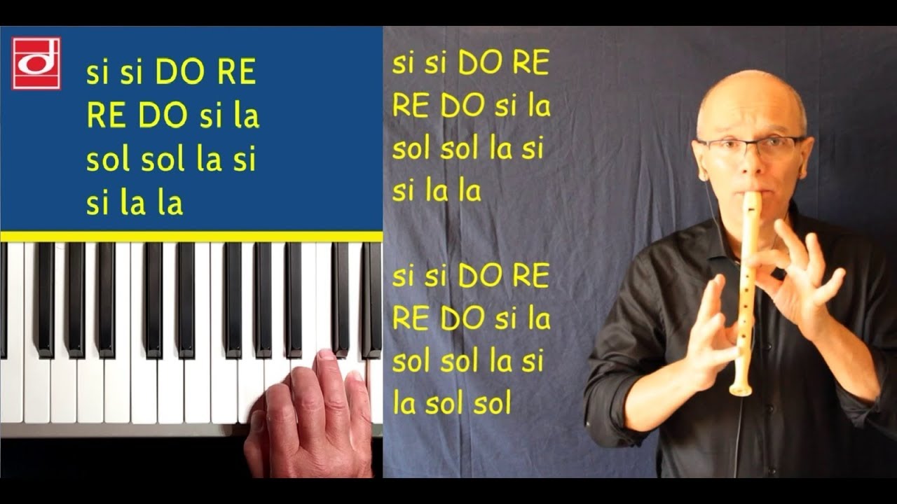 BEETHOVEN - INNO ALLA GIOIA - Tastiera e poi Flauto (per fare un bellissimo DUETTO)