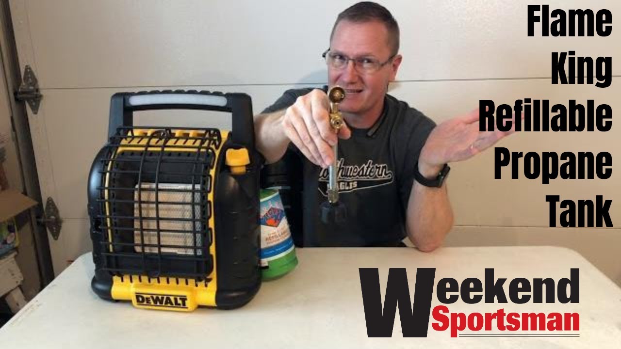 Review Flame King Refillable 1 Pound Propane Tanks In Use For Ice Fishing | Weekend Sportsman