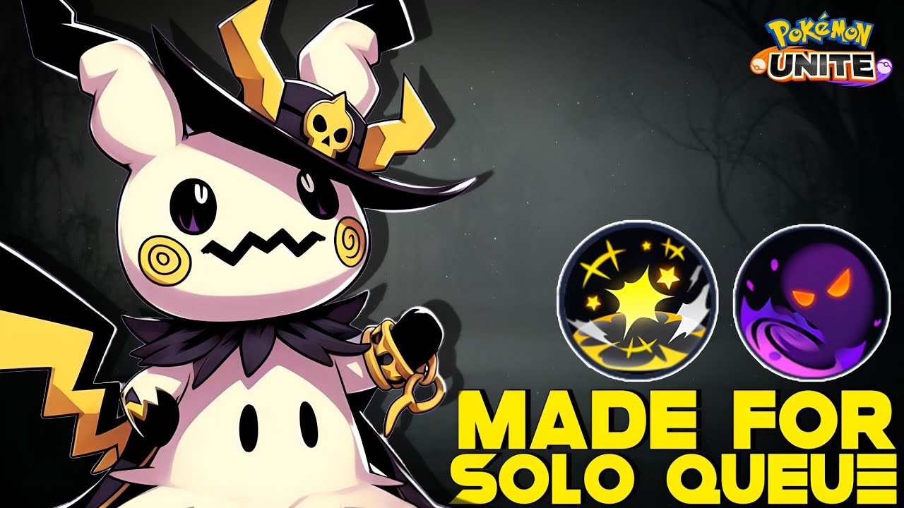 MIMIKYU IS ONE OF BEST POKEMON FOR SOLO QUEUE 😉 | POKEMON UNITE