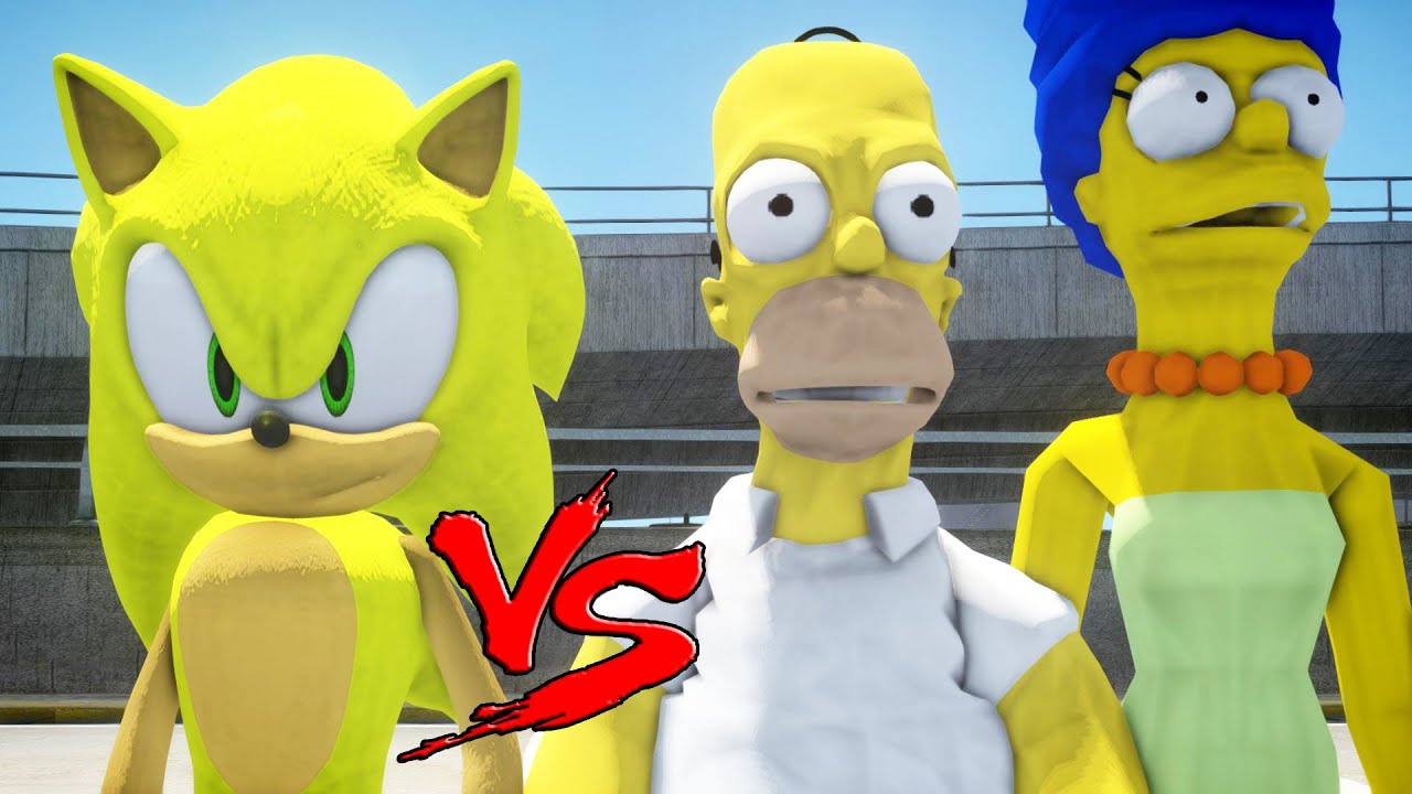 The Simpsons VS Super Sonic