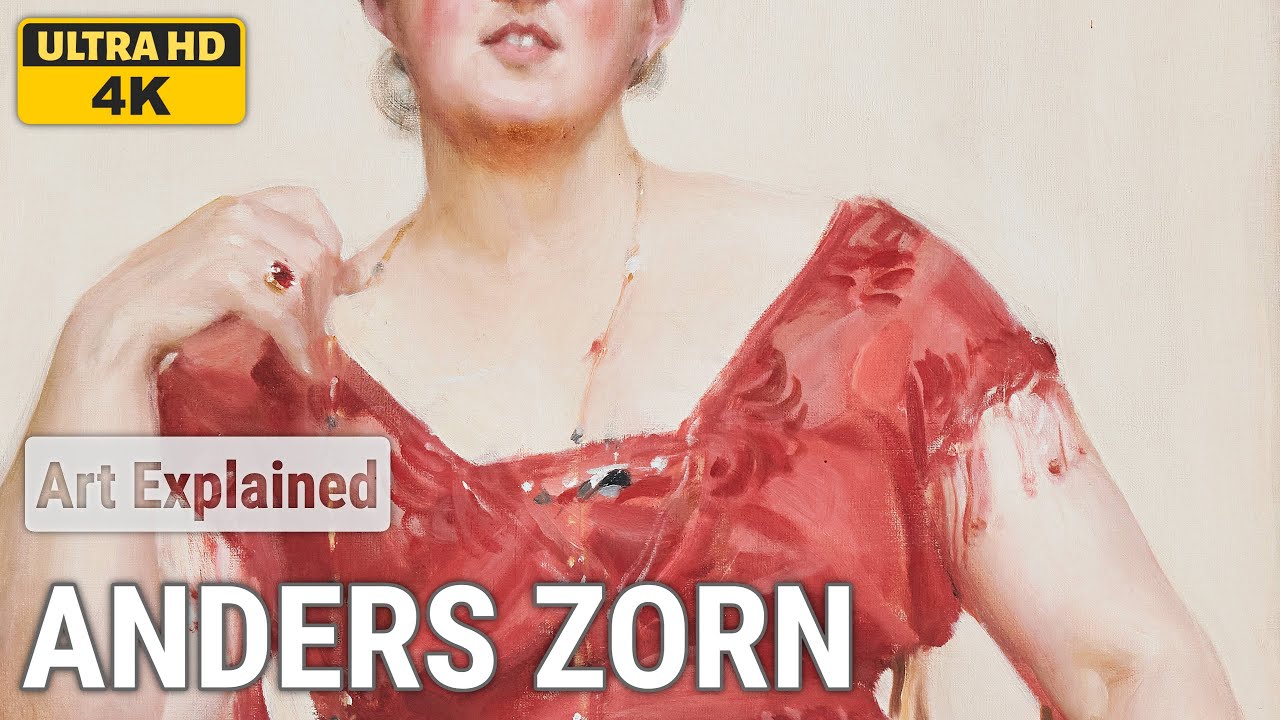 Anders Zorn: A collection of 10 oil paintings with title and year, 1910-1913 [4K]
