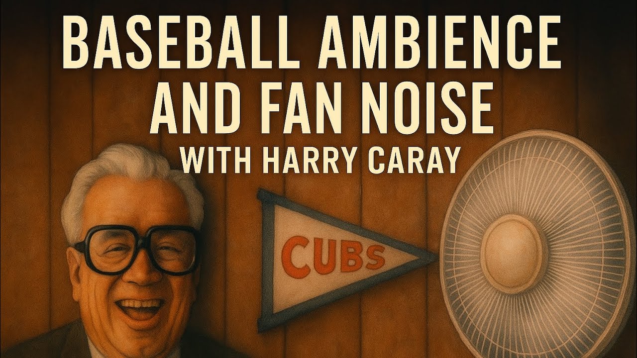 🎧 Harry Caray's Baseball Ambience: And Fan Noise  ⚾️ | 4k
