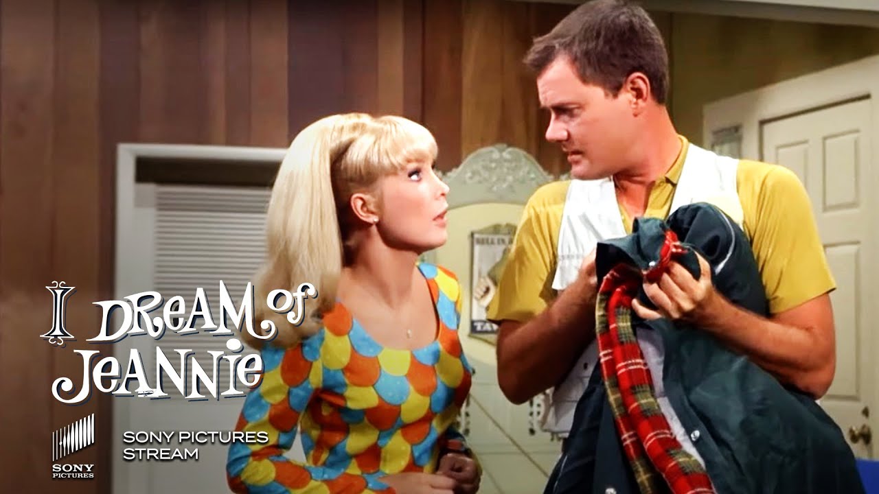 Jeannie helps Tony after he gets a sprain in his hand | I Dream of Jeannie | Classic TV Show