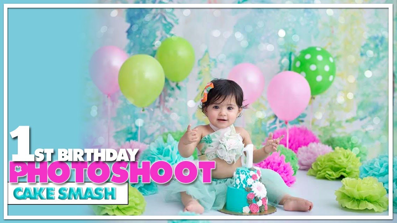55 Unique Baby Girl 1st Birthday Photoshoot ideas | Funny Cake Smash ideas photoshoot