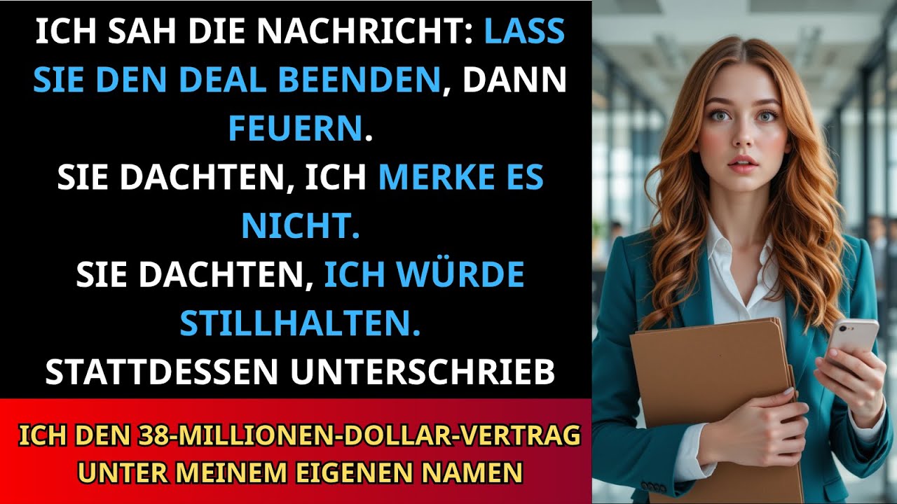 Der Chef wollte mich nach dem Deal feuern—also schloss ich ihn unter meiner eigenen Firma ab