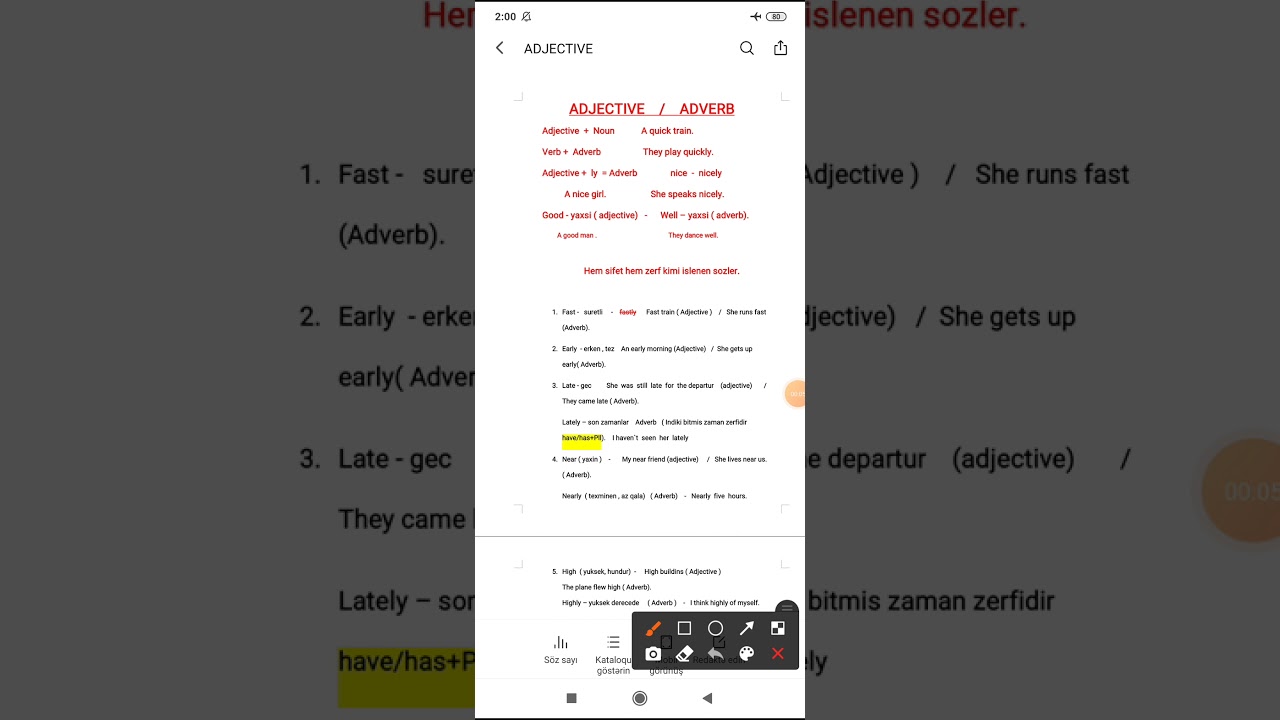 NOTE - ADJECTİVES & ADVERBS