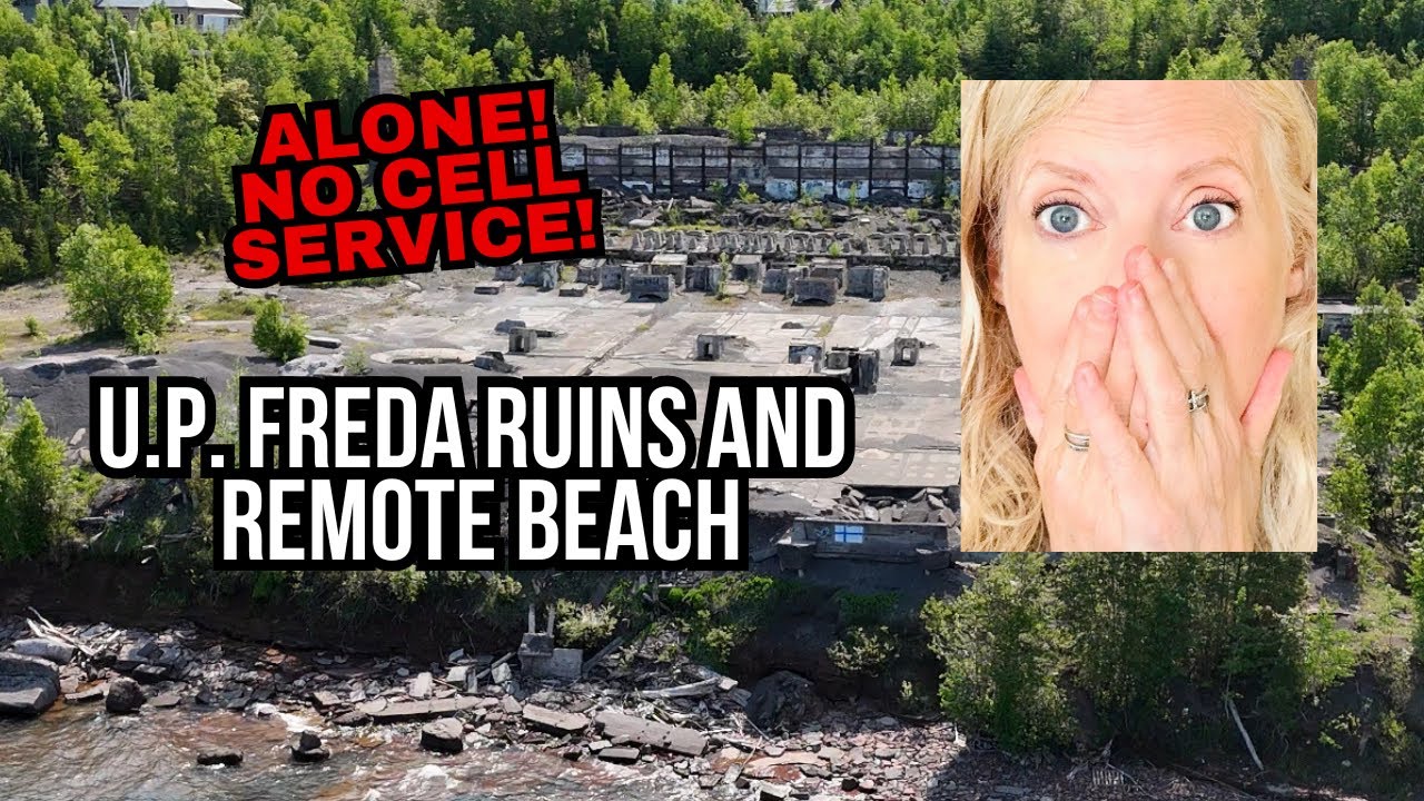 Solo U.P. Exploring Abandoned Freda Copper Mill Ruins & Remote Lake Superior Beach | Upper Peninsula