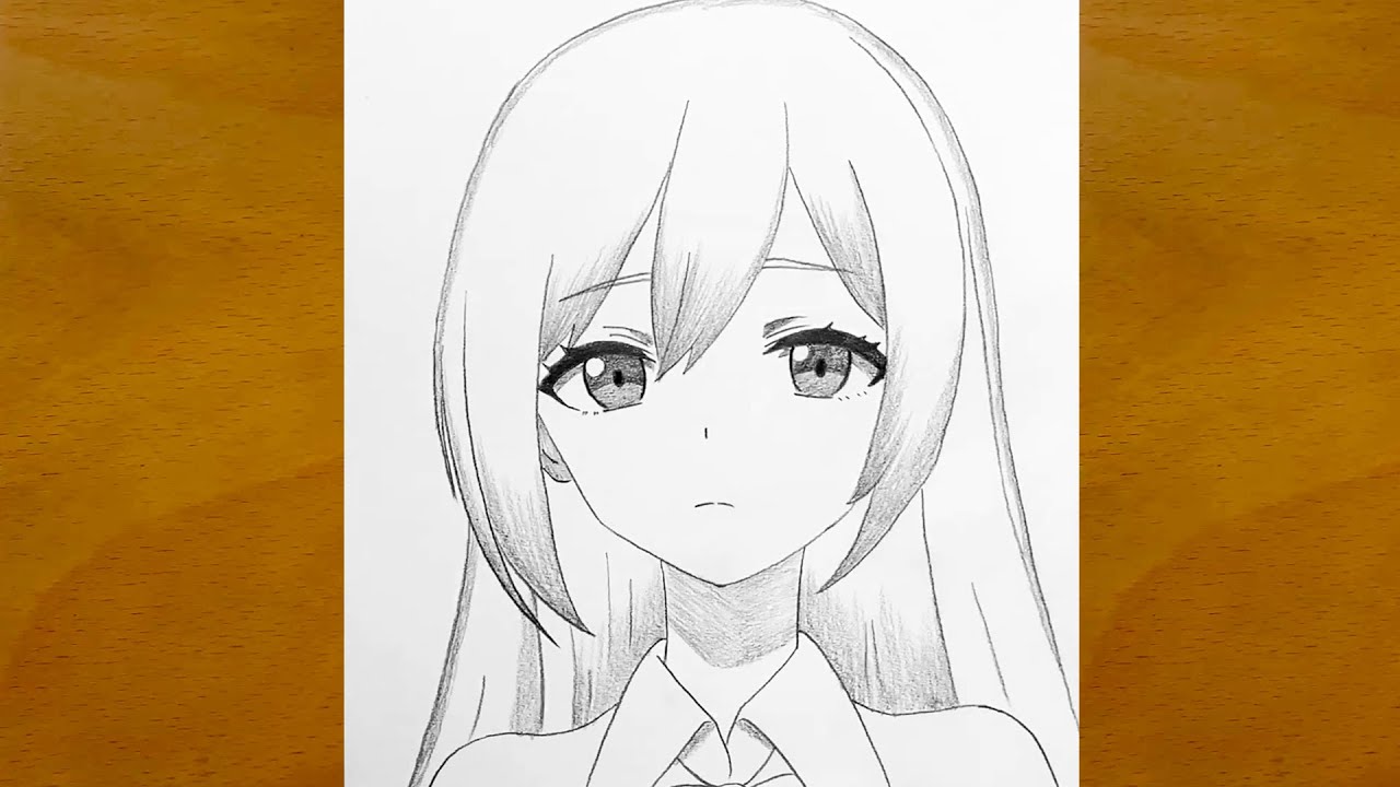 How to Draw a Beautiful Anime Girl || Step-by-Step Sketching || Easy Anime Drawing