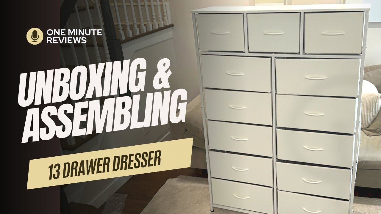 Unboxing & Assembling the WLive 13 Drawer Dresser (Amazon Furniture Find)