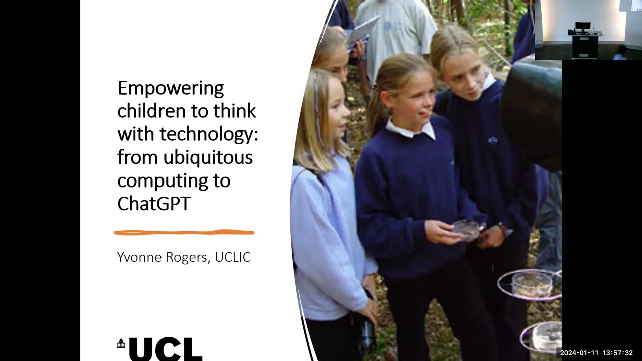 Empowering children to think with technology: from ubiquitous computing to ChatGPT