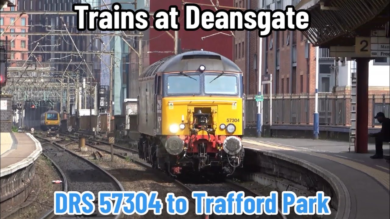 Trains at Deansgate | Fantastic few hours spent inc. DRS 57304 to Trafford Park!
