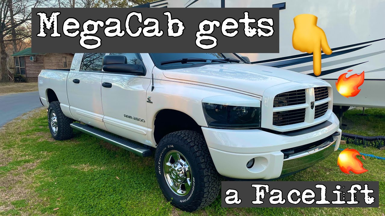 New 3rd gen retrofit headlights and color matching facelift! #megacab #cummins