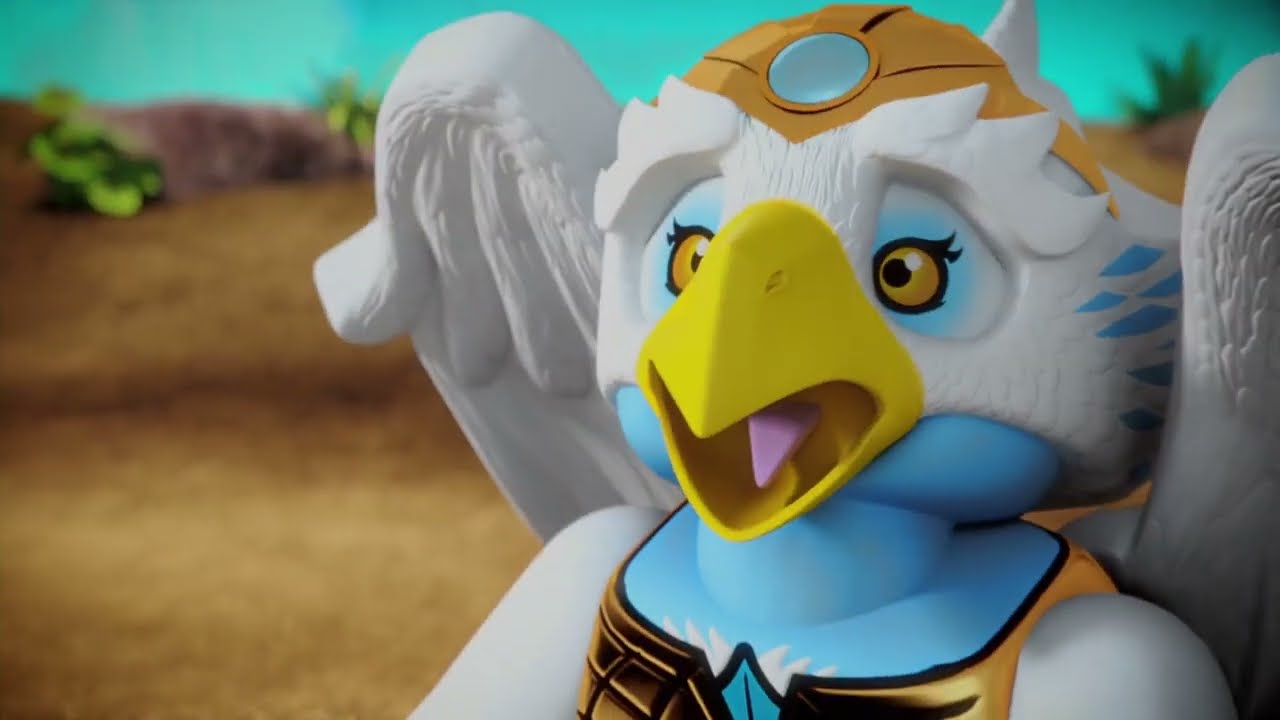 Rogon harassing Eris, Pepe Le Pew style, for 2 minutes straight (lego CHIMA)