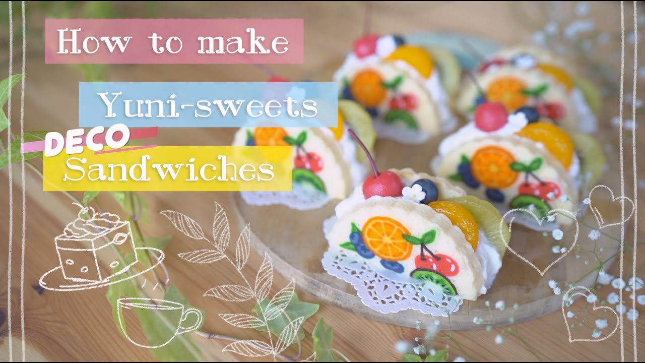 🍊 How to make fruit deco sandwiches! | yunisweets