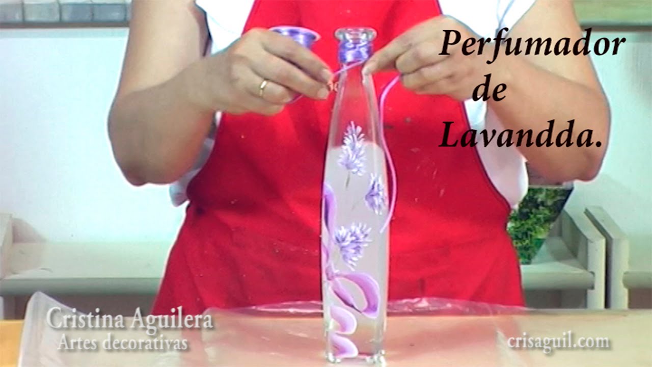 Pintar flores de lavanda , painting lavander