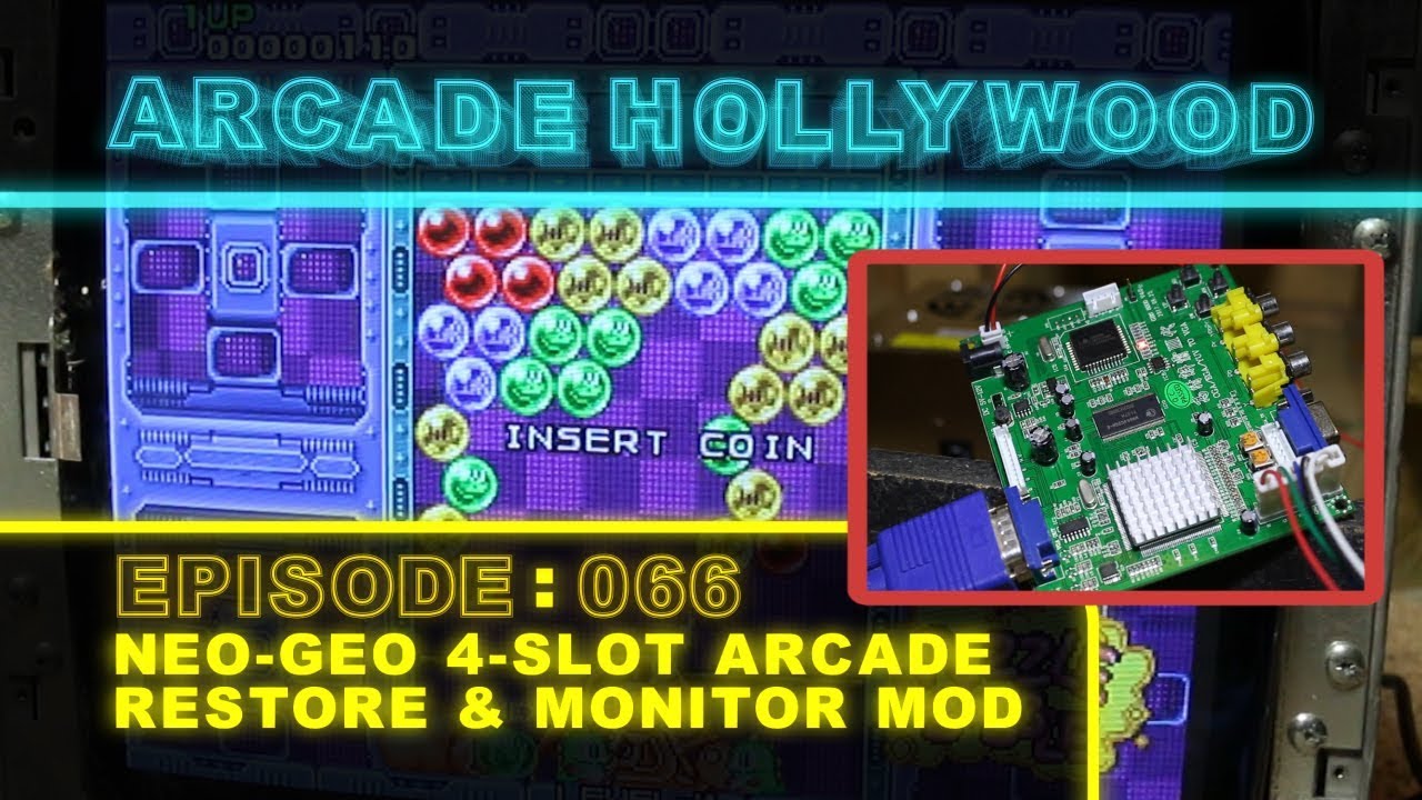NEO-GEO MVS arcade machine monitor mod