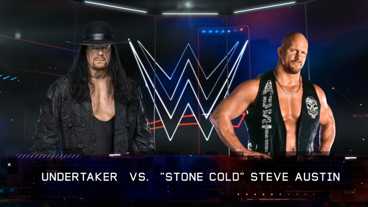 Undertaker vs Stone-Cold Steve Austin #wwe2k23 #stonecold #theundertaker #wwefans 