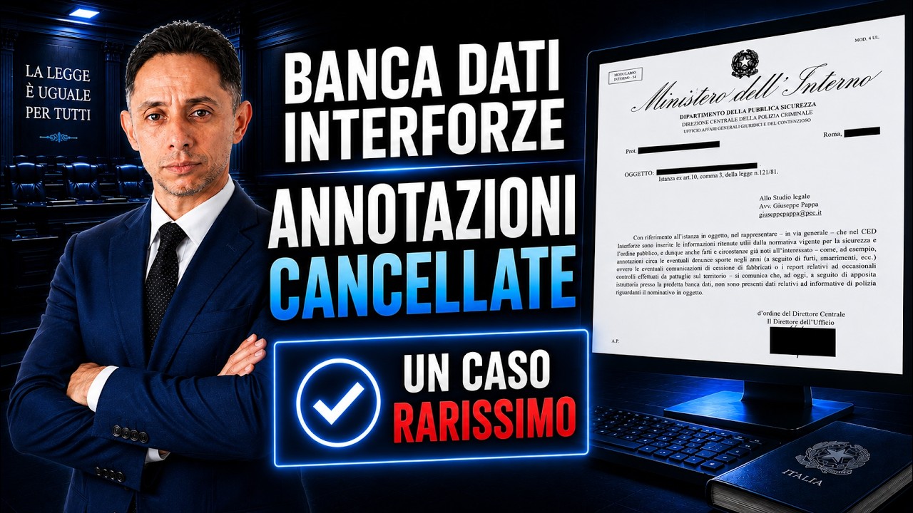 CANCELLARE i precedenti di Polizia dal CED Interforze È FINALMENTE POSSIBILE!