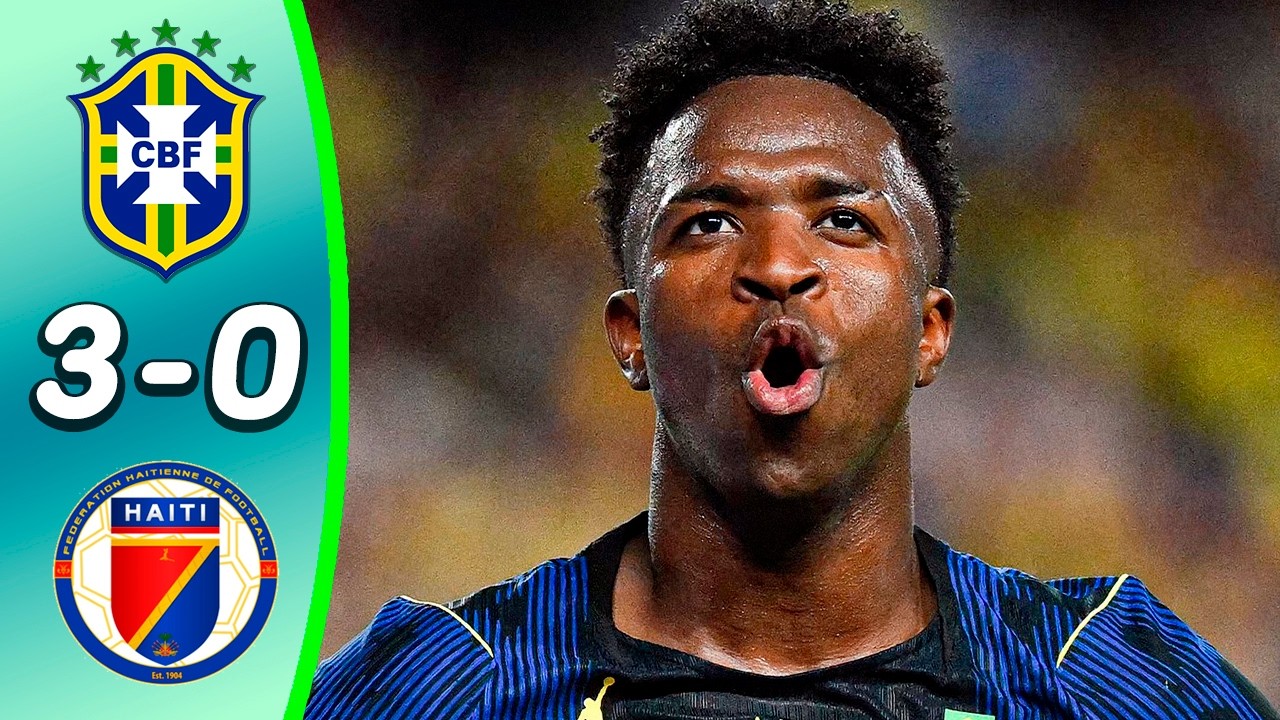 Brazil 3-0 Haiti - All Goals & Atmosphere | Vinicius Jr. Goal & Assist