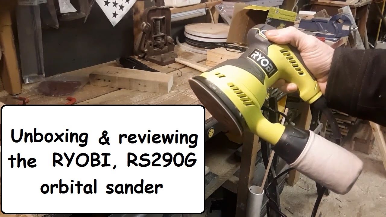 Распаковка и обзор орбитальной шлифовальной машины RYOBI! #RS290G