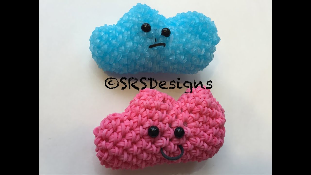 Cloud Tutorial Rainbow Loom Kawaii Loomigurumi/Amigurumi Hook Only