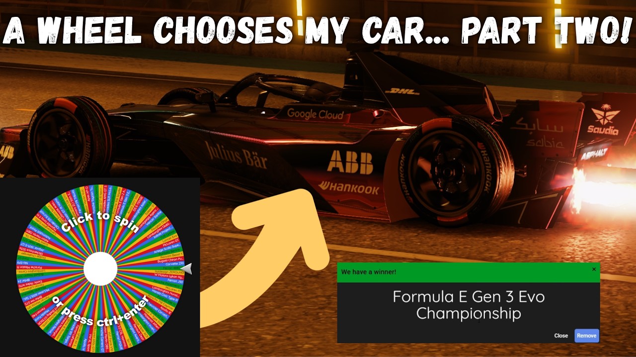 Asphalt Legends MP2 but a wheel decides which car I use... (Part 2)