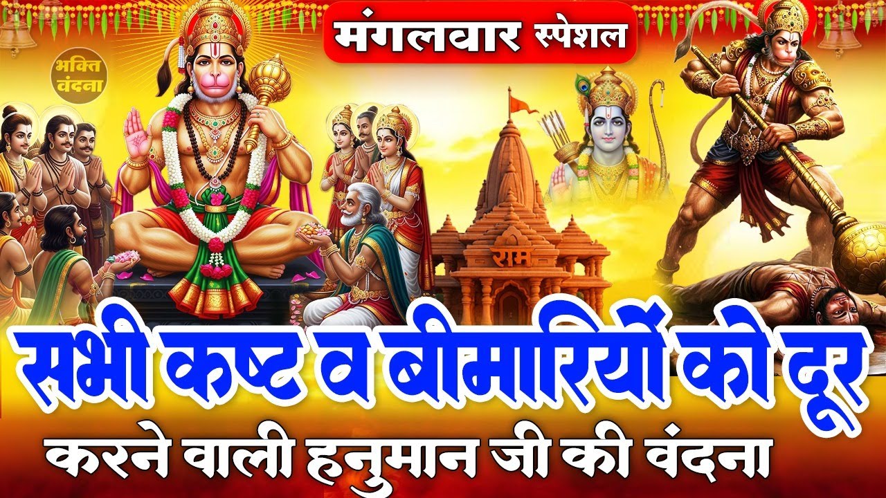 मंगलवार के दिन हनुमान जी के चमत्कारी भजन व हनुमान वंदना सुनने से हनुमान जी आपसे प्रसन्न होते हैं