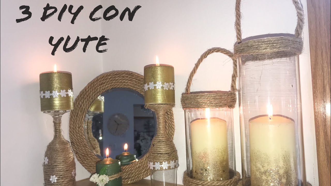 3 DIY VON YUTE/ IDEAS CON YUTE/ DECORA R&Uacute;STICA