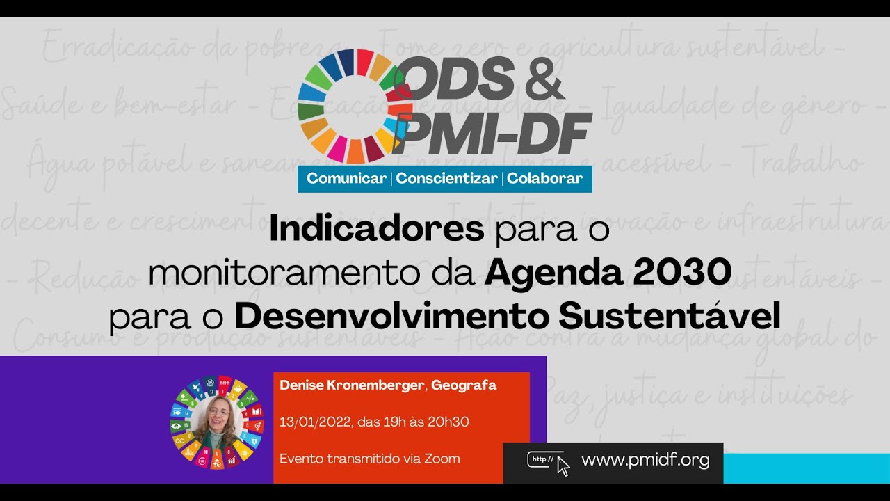 Indicadores para o monitoramento da Agenda 2030 para o Desenvolvimento Sustentável