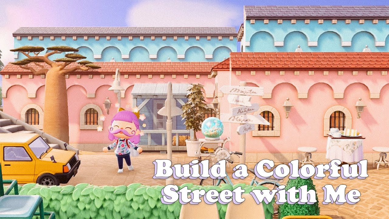Build a Colorful Street with Me | Shopping Area, Park & House Exterior Build