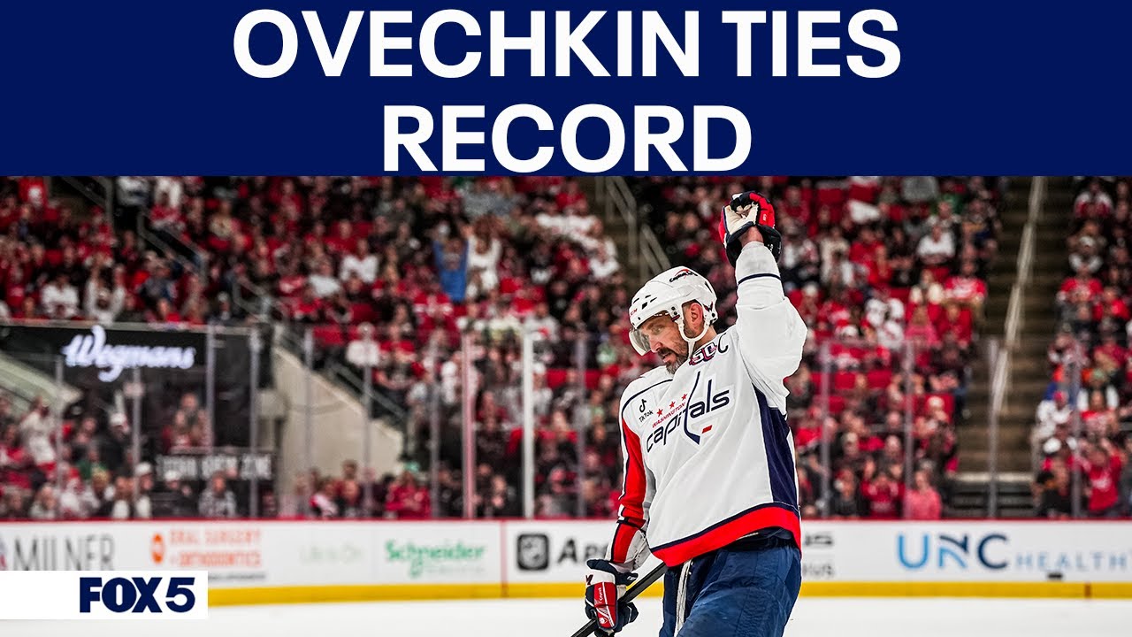Ovechkin ties Gretzky's NHL record: 'We witnessed history!!!'