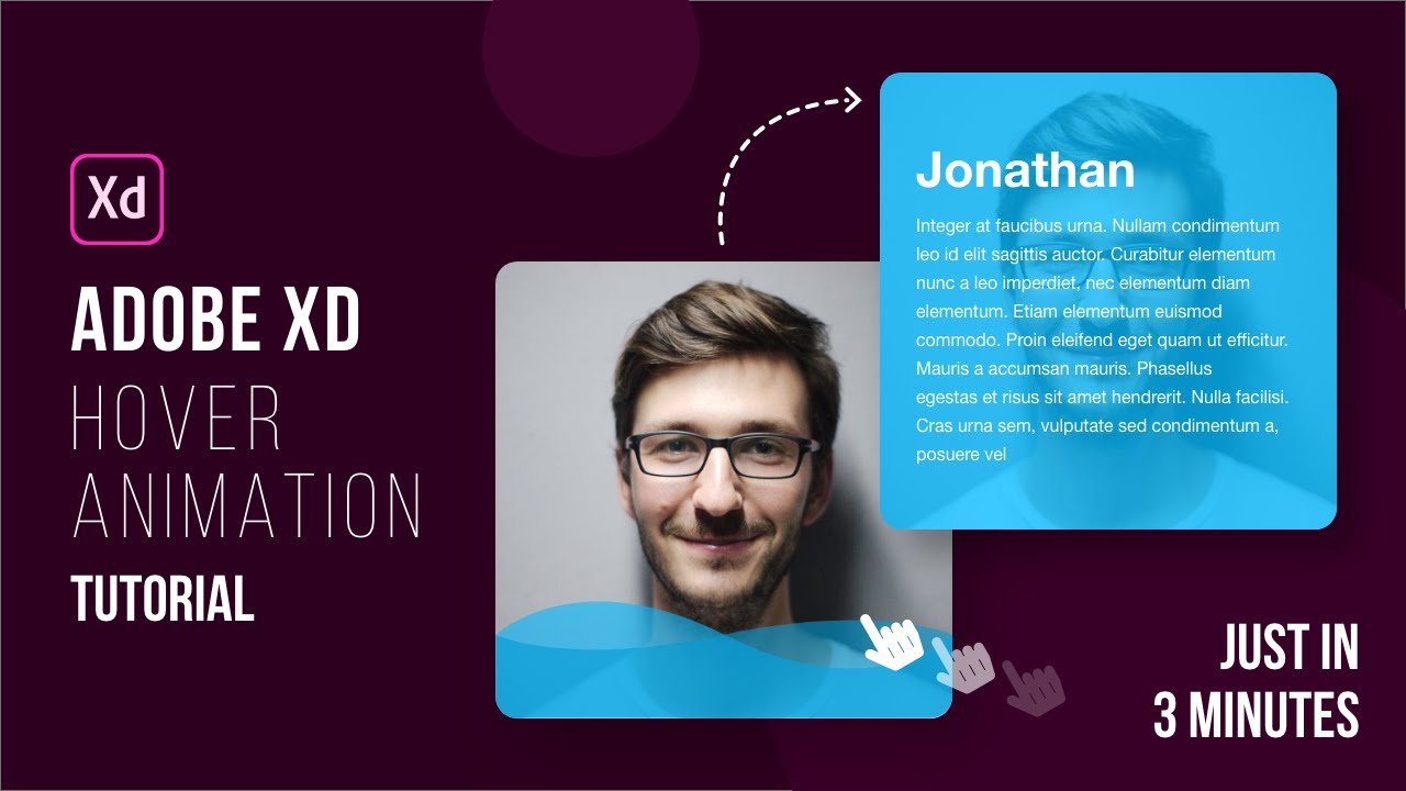 Hover Animation In Adobe XD | Adobe XD Tutorial 2022 | Hover Effect