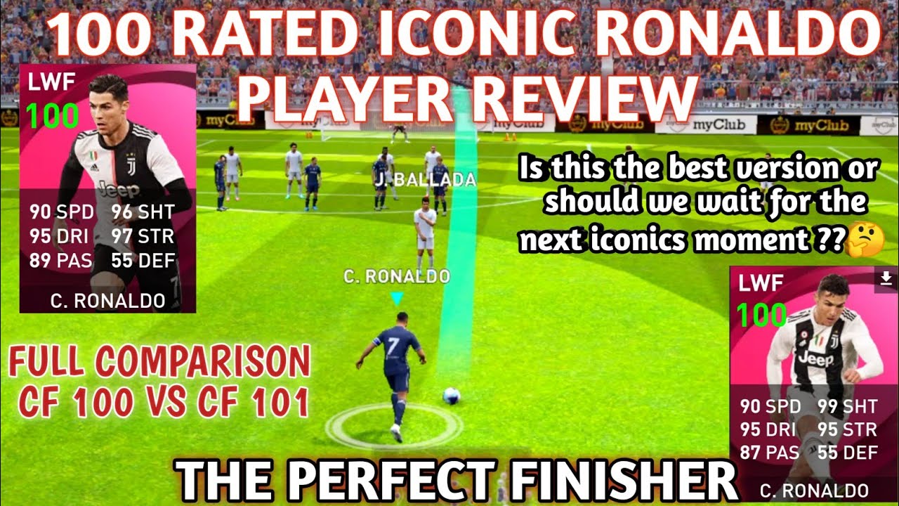 100 RATED ICONIC RONALDO PLAYER REVIEW 🔥| IS THIS THE BEST VERSION OF ICONIC RONALDO 🤔🤔 💯| PES 2021