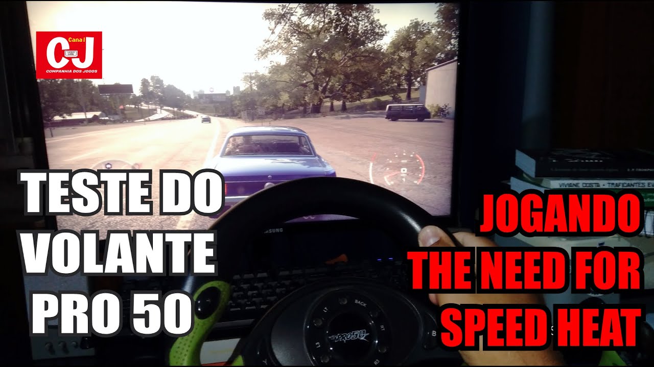 Teste do Volante PRO 50 com o jogo The Need For Speed Heat para PC