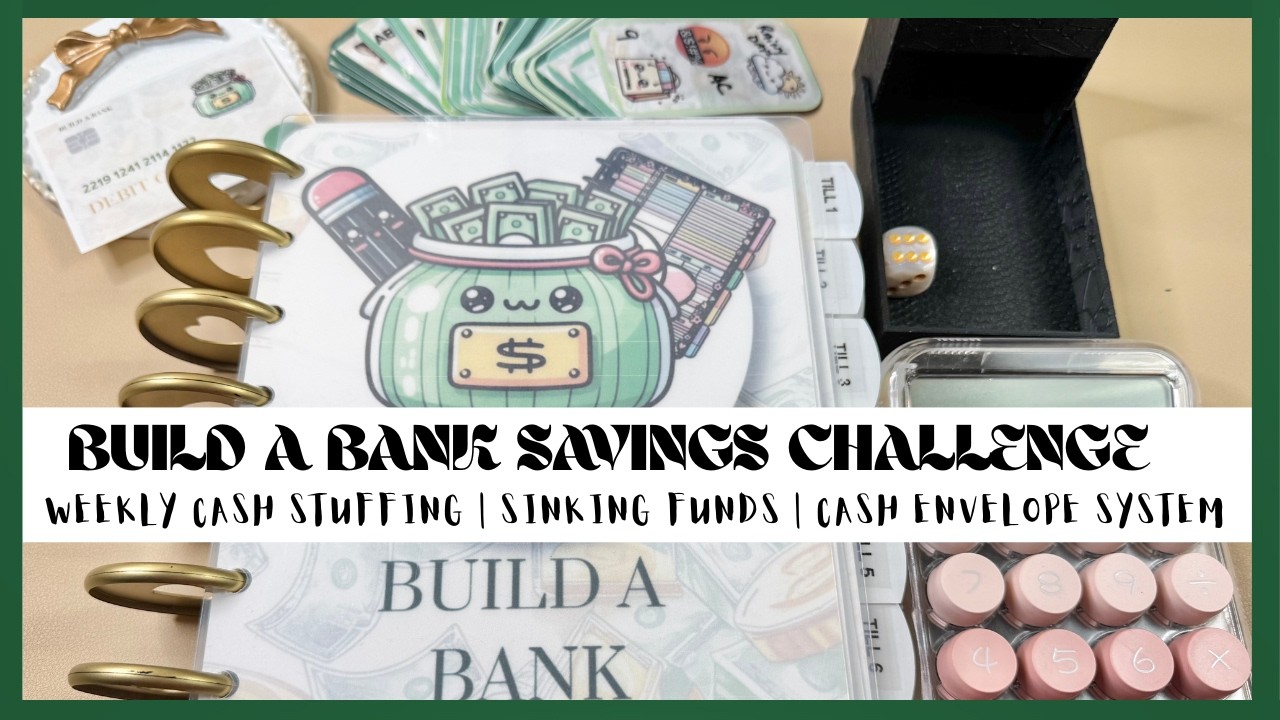 BUILD A BANK SAVING CHALLENGE | WEEKLY CASH STUFFING