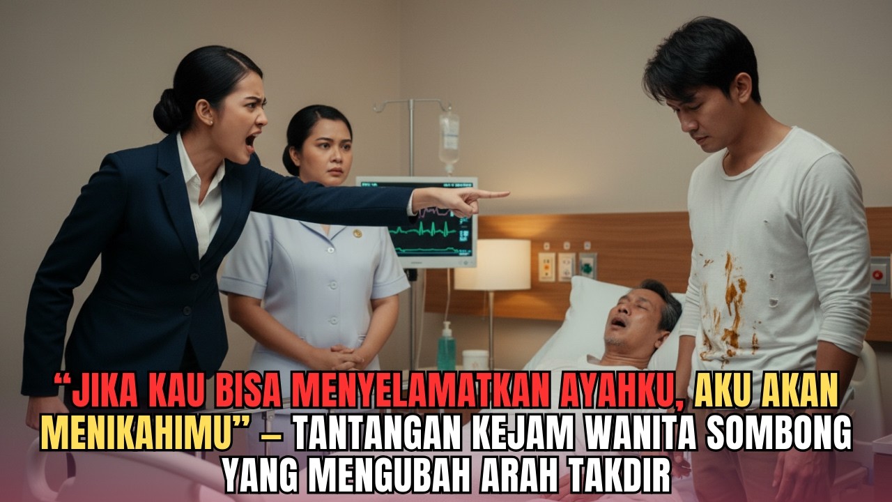 “Jika Kau Bisa Menyelamatkan Ayahku, Aku Akan Menikahimu” Tantangan Keji Wanita Sombong Pada Takdir