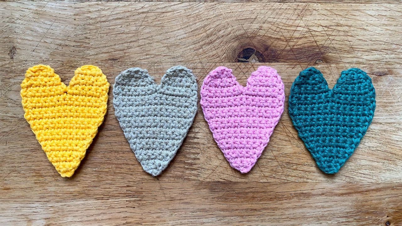 плоское СЕРДЕЧКО крючком crochet pattern free @Катя SHODDI CROCHET вязание крючком