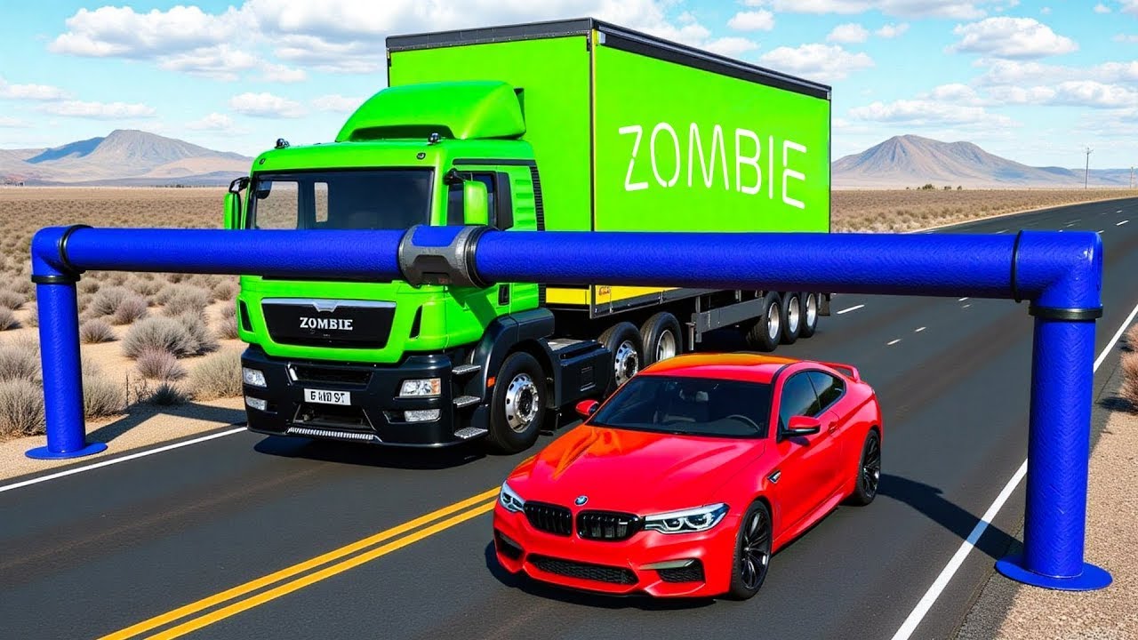 Cars vs Pipeline Trap Challenge #1 in BeamNG Drive!  @devastatingspeedometer ​