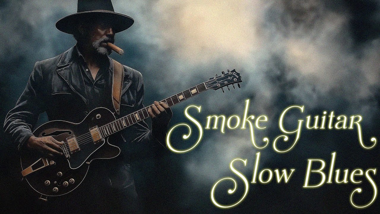 Relaxing Slow Blues | Deep and Smoky Guitar for a Timeless Escape 🎼 Blues Guitar Vibes