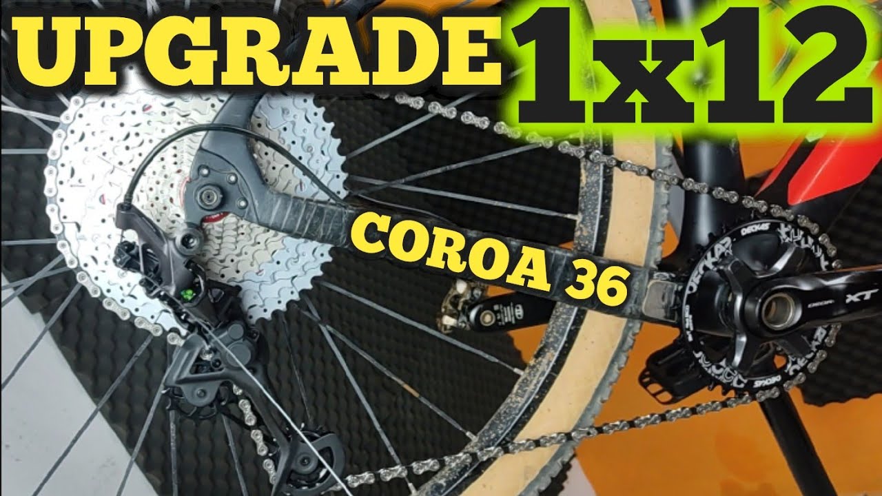 UPGRADE COROA UNICA 1X12 CALOI ELITE CARBON, CAMBIO E TROCADOR SHIMANO xt CASSETE SUNRACE 12V 11X51