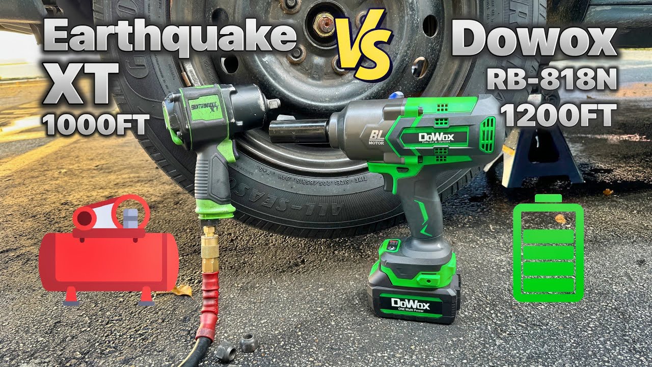 Dowox 1200FT-LBS Impact Driver - VS Earthquake XT 1000FT-LBS - 1 Clear Winner!
