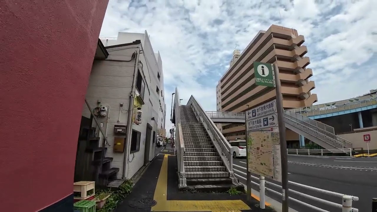 Walk along The Toei Shinjuku Line from Ojima Sta. to Higashi-Ojima Sta./大島駅から東大島駅まで散歩